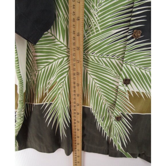 Tommy Bahama Shirt Large Silk Hawaiian Loop Collar AOP Camp Relax - Picture 4 of 12